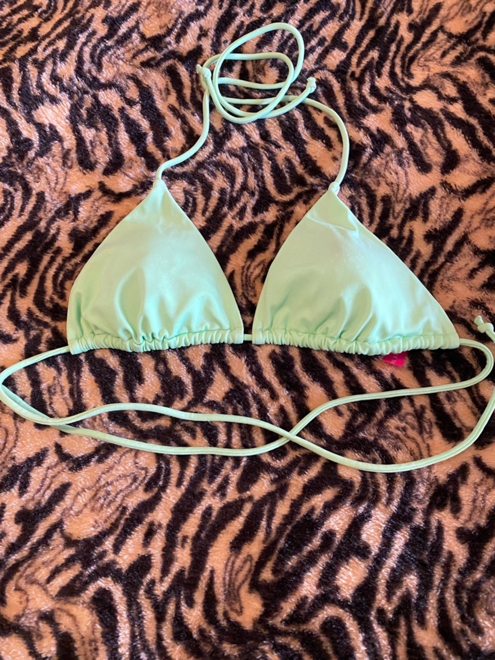 Victoria's Secret Mint Green Triangle Bikini Top